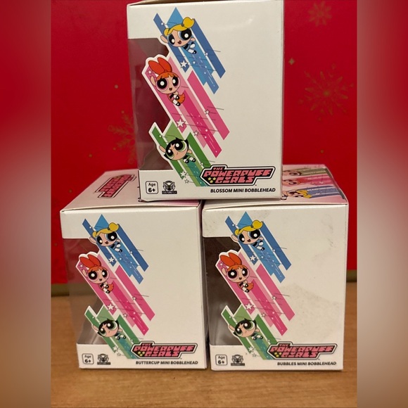 Powerpuff Girls Mini Bobbleheads Set Blossom, Bubbles & Buttercup Culturefly NEW - Picture 6 of 6